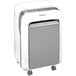 A white and grey Fellowes Powershred LX210 Micro-Cut Shredder.