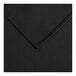 A black fabric square with a stitched edge.