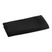A black rectangular cloth folded on a white background.