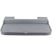 A navy blue plastic tray with a clear lid for a Cambro Versa food bar.