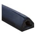 A close-up of a black Vestil extruded rubber fender bumper.