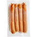 A package of Field Roast plant-based frankfurters in plastic bags.