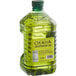 A bottle of Colavita Grapeseed Oil with green liquid.
