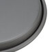 An American Metalcraft grey circular pizza pan.