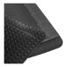 A black anti-fatigue mat with a diamond plate surface texture and thick cushioning.