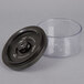 An ARY VacMaster 0.5 quart clear plastic container with a black lid.