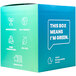 A blue box with white text that says "OMAO Giant 7 3/4" Wrapped PHA Straw - 2000/Case"