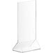 A clear acrylic rectangular stand.