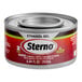 A can of Sterno ethanol gel chafing dish fuel with a 2-hour burn time.