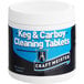A white container of National Chemicals Inc. Craft Meister Keg & Carboy Cleaning Tablets with a blue label.