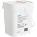 A white National Chemicals Inc. Craft Meister Alkaline Brewery Wash bucket with a handle and lid.