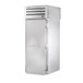 A white True roll-through heated holding cabinet with a stainless steel door.