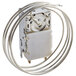 A close-up of a Carnival King thermostat with a wire attached.