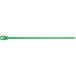 A green Retyz EveryTie cable tie strap with a buckle.