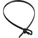 A black Retyz EveryTie cable tie with a metal hook.