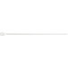 A white plastic zip tie with a handle.