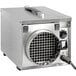 A stainless steel Ecor Pro desiccant dehumidifier with a black cord and round vent.