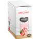 A white Land O Lakes box with a pink and white label for strawberries and creme white chocolate cocoa mix.