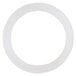 A white plastic ring with a white circle around it.