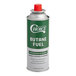 A green Choice Butane fuel canister with white text and a red lid.