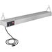 A long white rectangular Hatco food warmer with a cord attached to it.