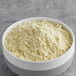 A bowl of Gold Medal yellow cake mix.