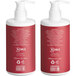 A case of 20 red and white Noble Eco Novo Natura Conditioning Shampoo and Body Wash bottles with white labels.