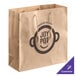 A customizable brown paper bag with rope handles and a logo reading "Joy Pot".