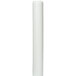 A white plastic cylindrical cover for a bollard with a white cap.