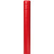 A red cylindrical Innoplast BollardGard with white reflective stripes on a white background.