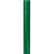 An Innoplast green bollard cover with green reflective stripes on a green pole.