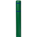 A green cylindrical Innoplast BollardGard with blue reflective stripes.