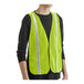 A man wearing a yellow Lavex high visibility safety vest.