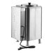 An Avantco stainless steel hot water dispenser with a cord and a lid.