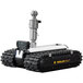 The black and silver Trailer Valet RVR9, a remote-controlled robot.