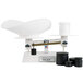 Cardinal Detecto 1001TB 16 lb. Baked Enamel Baker's Dough Scale with Scoop - 16 oz. x 0.25 oz. Beam Grads