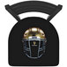 A Holland Bar Stool with a Notre Dame football helmet design on the seat.