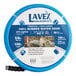 A blue and white Lavex commercial grade rubber water hose.