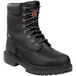 A black Timberland PRO steel toe boot for men with laces.