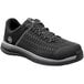 A black Timberland PRO Powerdrive men's work safety shoe with laces and a composite toe.