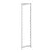 A white rectangular frame with metal bars on it.