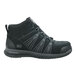 A black Timberland PRO Powerdrive men's composite toe non-slip hiker boot in size 8.5 medium width.