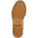The sole of a Timberland PRO steel toe boot with a non-slip rubber sole.