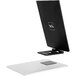 A black and white laptop with a Luxor SideTrak portable monitor attached.