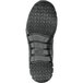 The black rubber sole of a Reebok Work Sublite men's mid-athletic shoe.