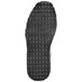 The blue and gray sole of a Reebok Work Harman women's shoe.
