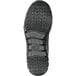 The black rubber sole of a Reebok Work Sublite mid-athletic shoe.