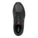 A black Reebok men's athletic shoe in size 10 wide width with a soft toe and non-slip sole.