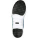 The sole of a Reebok Work Sublite navy, black, and white shoe.