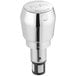 A Chicago Faucets MVP metering push handle retrofit kit with a chrome and black handle.